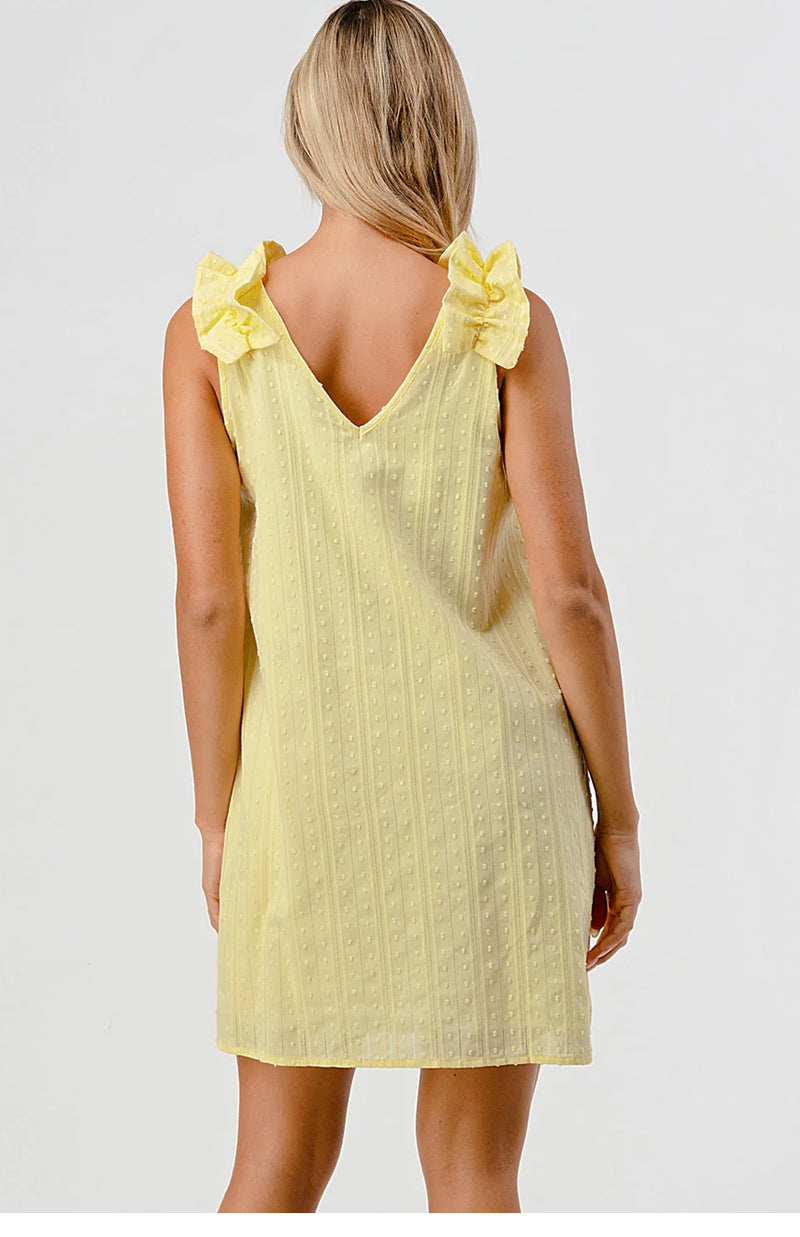 Lemon Eyelet Dress