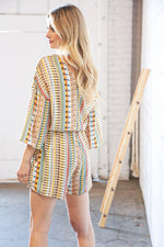 Taupe Rayon Challis Ethnic Back Keyhole Pocketed Romper